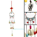 Lucky Elephant Wind Chimes Copper 6 Bells Outdoor Garden Home Hanging Decoration