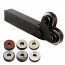 7pcs/set Knurling Tool Diagonal Single Wheel Linear Set Knurl 0.5/1/2mm Pit L5T4