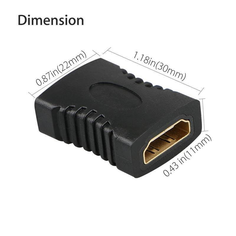 10Pcs Hdmi Female To Female Coupler Extender Adapter Connector F F For Hdtv Y7X1