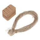 100Pcs Merchandise Display Price Tags Wedding Label Price Tags With String 20mME
