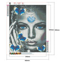 Woman Diamond Painting 5D DIY Full Round Drill Rhinestone Home Decor (B096)