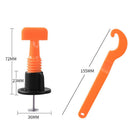 50pcs Level Wedges Tile Spacer for Flooring Wall Tile Leveler Locator Plier A