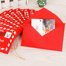 1x To Santa Claus Fabric Envelope Small Red Print Bag Christmas Decor Gift ME