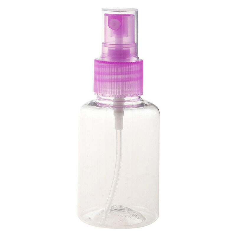 10 pcs 50ml Spray Bottle Empty Plastic Makeup Atomizer Container Pump Trans L2I4