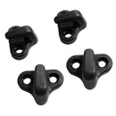 4 Pack Black Nylon Replacement Kayak Lashing Hooks /  Kit With Screws