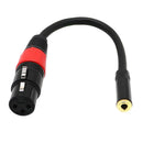 3.5mm to XLR Cable 0.2m, 3.5mm Female to XLR Female Cord, XLR to 3.5mm Connector