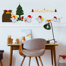 4pcs Christmas Little Mouse Wall Stickers Children Room Background Decals A