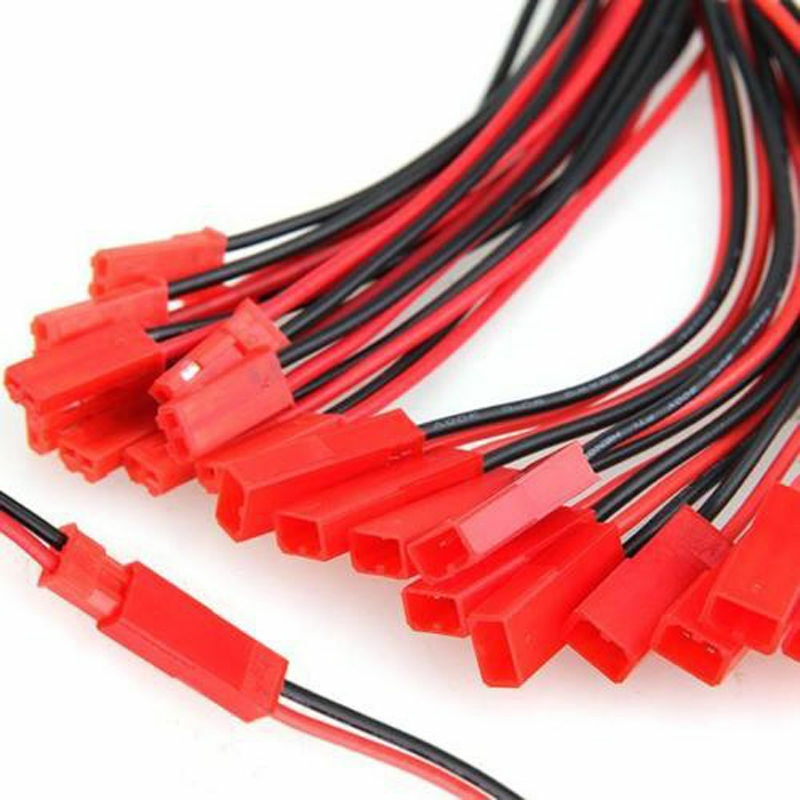 10 Pairs 100MM JST Male and Female Cable Connector Plug For RC BEC LiPo battery