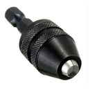 0.3-3.6mm Impact Driver Keyless Drill Bit Chuck Adapter Converter 1/4
