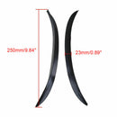 2X Carbon Fiber Car Wheel Eyebrow Arch Trim Lips Strip Fender Flare Protector lj
