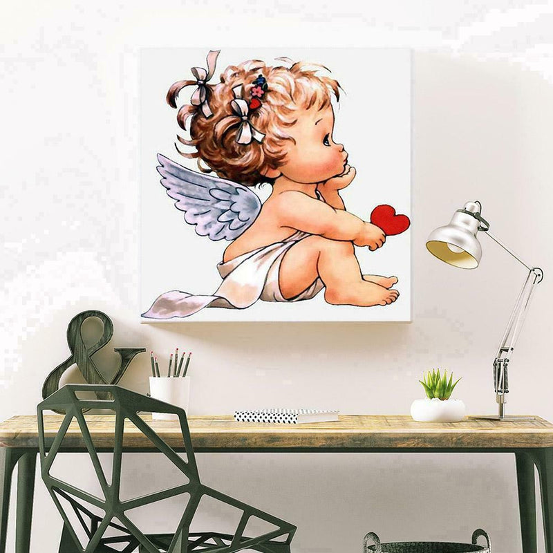 5D DIY Full Drill Diamond Painting Baby Angle Embroidery Mosaic Kit Decor