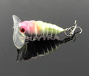 New Light 5pcs Good Cicada Baits New Small Fishing Lures Crankbaits 4cm/1.57"