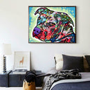 5D DIY Full Drill Diamond Painting Colorful Dog Cross Stitch Embroidery Kit