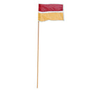 Safety Bike Cycling Traffic Warning Flag 14.2'' x 14.2'' Orange Red