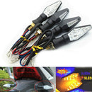 4x Motorcycle LED Turn Signal Light Sequential Flowing Indicator Yellow &  SBM