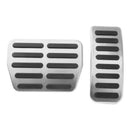 Chrome Pedal Pads Covers 2pcs Accelerator Brake Pedal Pads Covers Fit for VW