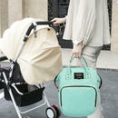 Mummy Maternity Backpack Large Capacity Baby Nursing Diaper Handbag (Green) A