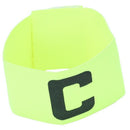 Yellowgreen Elastic Tension Football Soccer Captain Armband I6B3