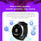 D18 Round Men Women Bluetooth Smart Watch Sport Smartwatch  Blue