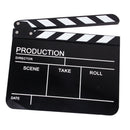 Acrylic Clapperboard TV Film Movie Slate Director Action Accessory Black Stripe