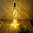 LED Wine Bottle Lamp Cork Shaped String Lights for Christmas (Yellow) 10PCS