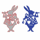 Alice Wonderland White Rabbit Metal Cutting Dies Stencil DIY Album Deco Craft BX