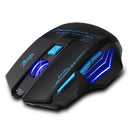 Adjustable 2400DPI Optical Wireless Gaming Game Mouse For Laptop PC Tide
