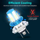 4-Sides H4 HB2 9003 LED Headlight Kit Light Bulb Hi-Low 1700W 255000LM 6000K HID