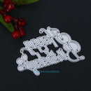 Happy Birthday DIY Metal Scrapbooking Embossing Embroidery Cutting Dies Craft