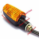 4pcs 12V Universal Motorcycle Turn Signal Indicator Turning Light Lamp Amber BX