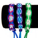 6 Colorful Handmade Braided Thread Friendship Bracelets Ankle Bracelet Wristband
