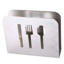 Stainless Steel Modern Upright Table Napkin Holder Cloth Serviette Dispense T9D3