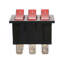 KCD3 34*40 Big Rocker Switches With Red Light Three-Way Switch 9 Pin2Position Kw