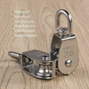 2Pcs 25MM Single Pulley Block in 304 Stainless Steel M25 Pulley Roller Load