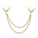 Women Deer Reindeer Elk Christmas Party Collar Chain brooch Tip Pin Tassel