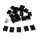 20x Transistor MOSFET  Sink Mini Aluminium to-220 Cooling Fin 23x16x30mm