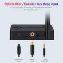 Bluetooth 5.0 Audio Transmitter 3.5mm AUX Coaxial Optical Fiber Ad Jack P9M2