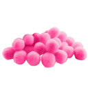 500Pcs Vibrant Colours Fluffy Small Craft Pompoms 18mm Pink