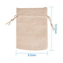 20Pcs Small Burlap Jute Hessian Wedding Favor Gift Candy Bags Drawstring Pouches