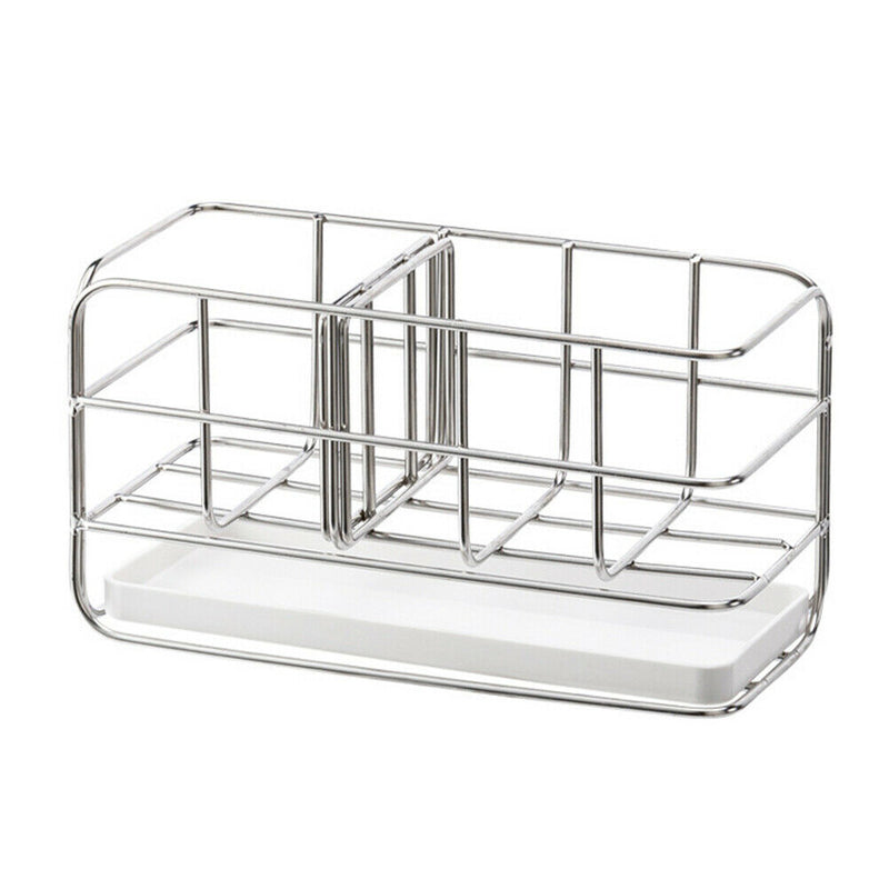 Smooth Kitchen Bathroom Drain Rack Toothpaste Home Stainless Steel Space Saving