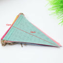 Fabric DIY Decorative Handmade Triangle Flag Wedding Party Anniversary Banner
