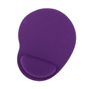 Purple Anti Slip Mouse Mat Pad with Gel Rest Wrist Comfort for Computer PC