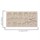 Christmas Snowflake Pattern Silicone Mold Chocolate Cake Baking Non-StickB Hn