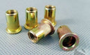 Qty 50 M8 Large Flange Nutserts Zinc Plated Steel Rivet Nut Rivnut Nutsert