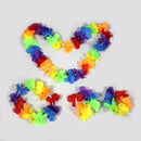 4Pcs/set Hawaiian Flower Necklace Leis Headband Garland-Beach Hula Fancy Dress
