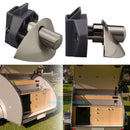 Half-moon Push Latch Knob Cupboard Door Catch Caravan Home Boat Cabinet Lock New