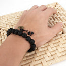 2 pcs Chic Wood Beads Bracelet Buddhist Prayer Bead Tibet Bangle Wrist Ornament