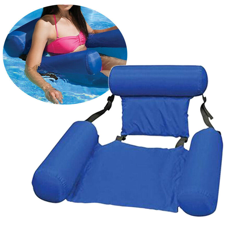 Adjustable With Backrest Swimming Pool Inflatable Hammock Water Bed Float Lounge