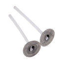 600x White Low Smoke Natural Cotton Candle Wicks with Metal Tabs Sustainers