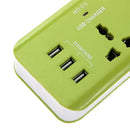 5V 10A UK Plug 3 USB Port Quick Charging Hub Charger Dock Power Strip A
